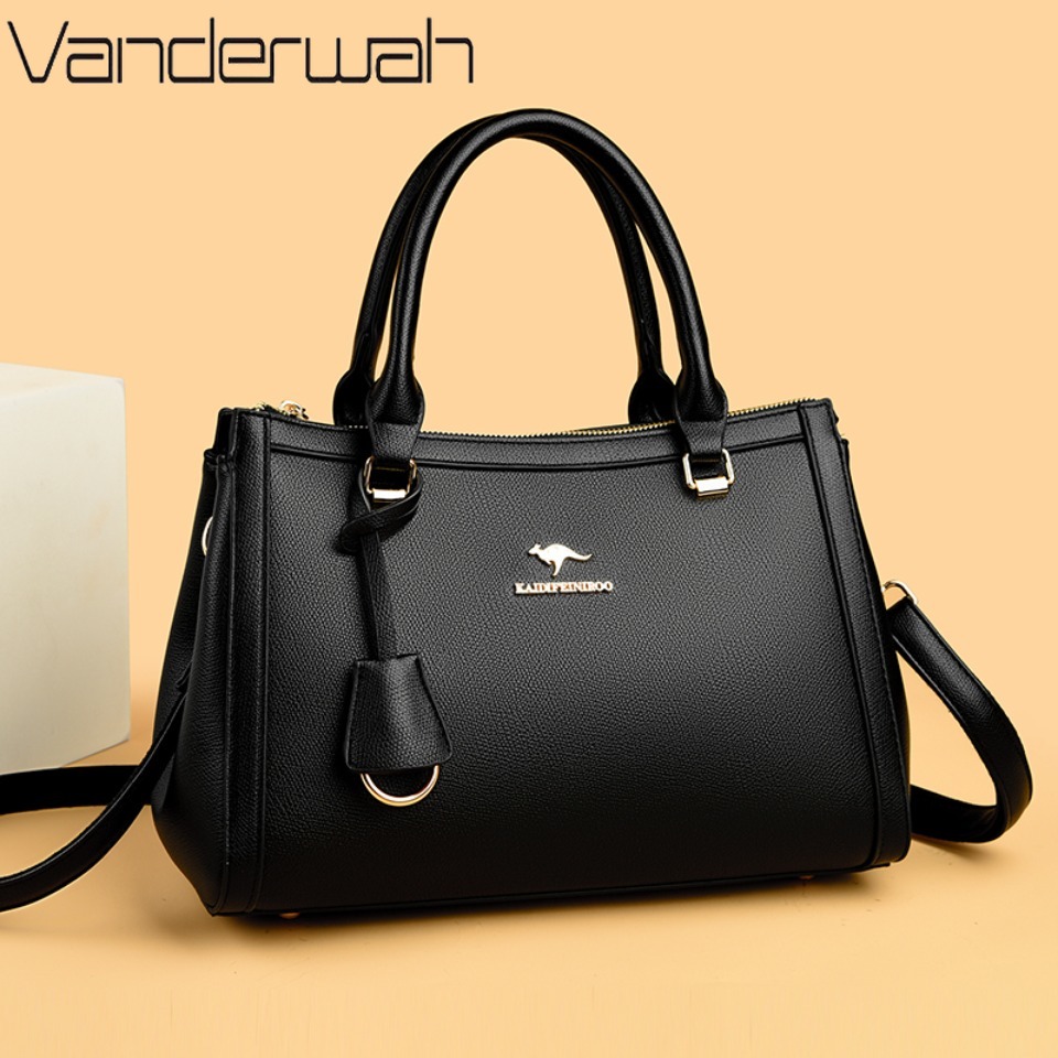 Women'S Tote Bags For Work - 캥거루 브랜드 소프트 PU 가죽 숄더