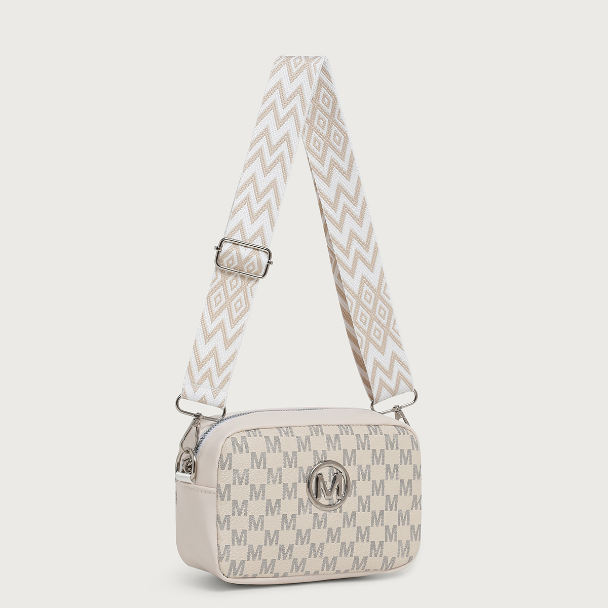 Women'S Bags At M&S - 레트로 M 패턴 디자인 여성 크로스백,