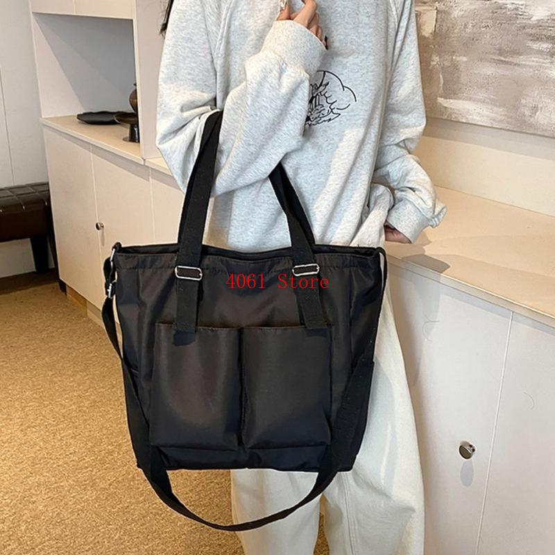Women'S Tote Bags For Work - 여성용 지갑 가방 포켓이 달린 대용량