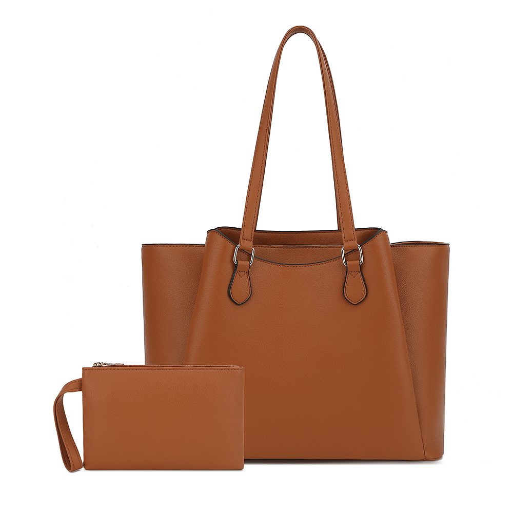 Women'S Tote Bags For Work - 여성용 토트백, 파우치가 있는 대형 PU