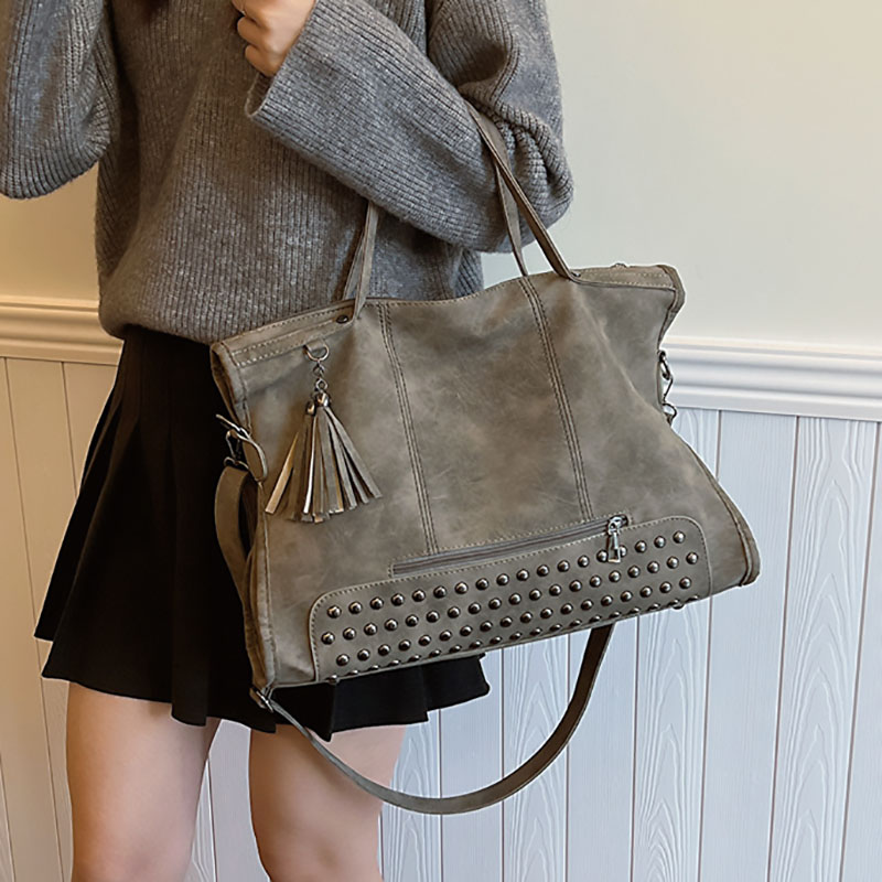 Women'S Tote Bags For Work - 여성용 대용량 토트백 2026 신상 레트로
