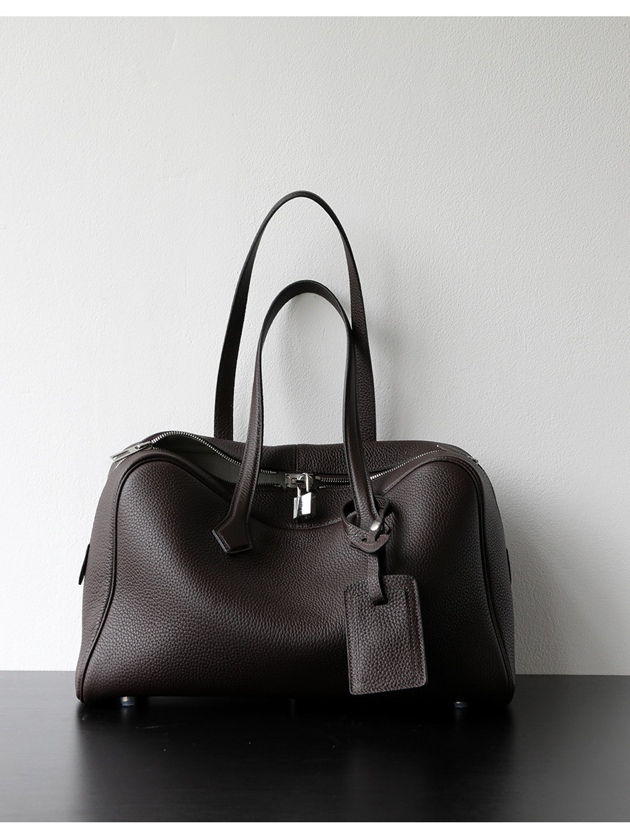 Women'S Bags Victoria - 빅토리아 대용량 가죽 토트백 유니섹스 볼링볼