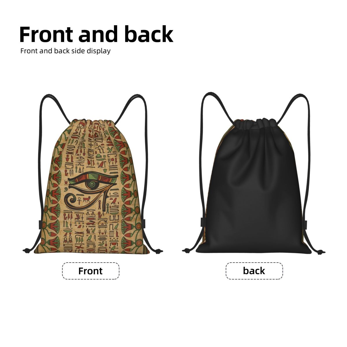 이집트 호루스의 눈 Drawstring 가방 여성 남성 - Women Bags Egypt 리뷰 및 가격