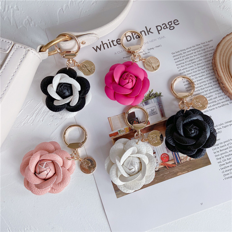 샤넬용 참 키체인 – 가죽 카멜리아 자동차 키링, 귀여 - Women Bags Chanel 리뷰 및 가격