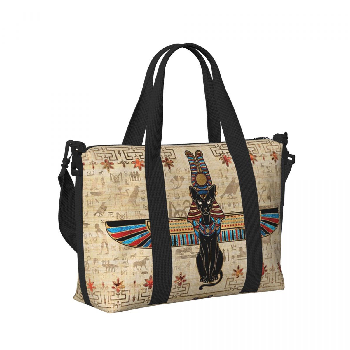 이집트 고양이 이집트 상형 문자 해변 여행 가방 체육관 - Women Bags Egypt 리뷰 및 가격