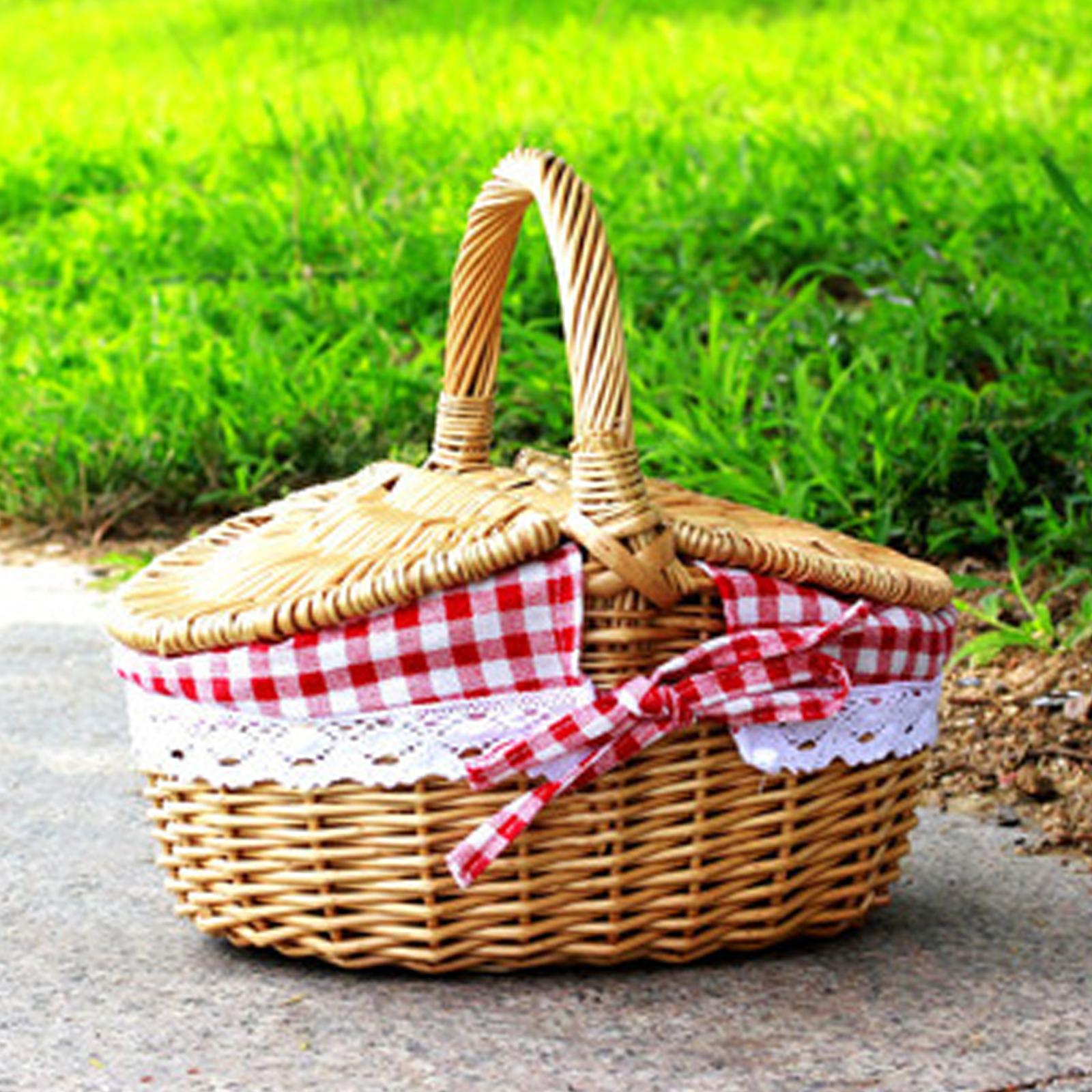 손으로 짠 고리버들 피크닉 바구니 (세탁 가능한 안감  - Basket Bag Wicker 리뷰 및 가격