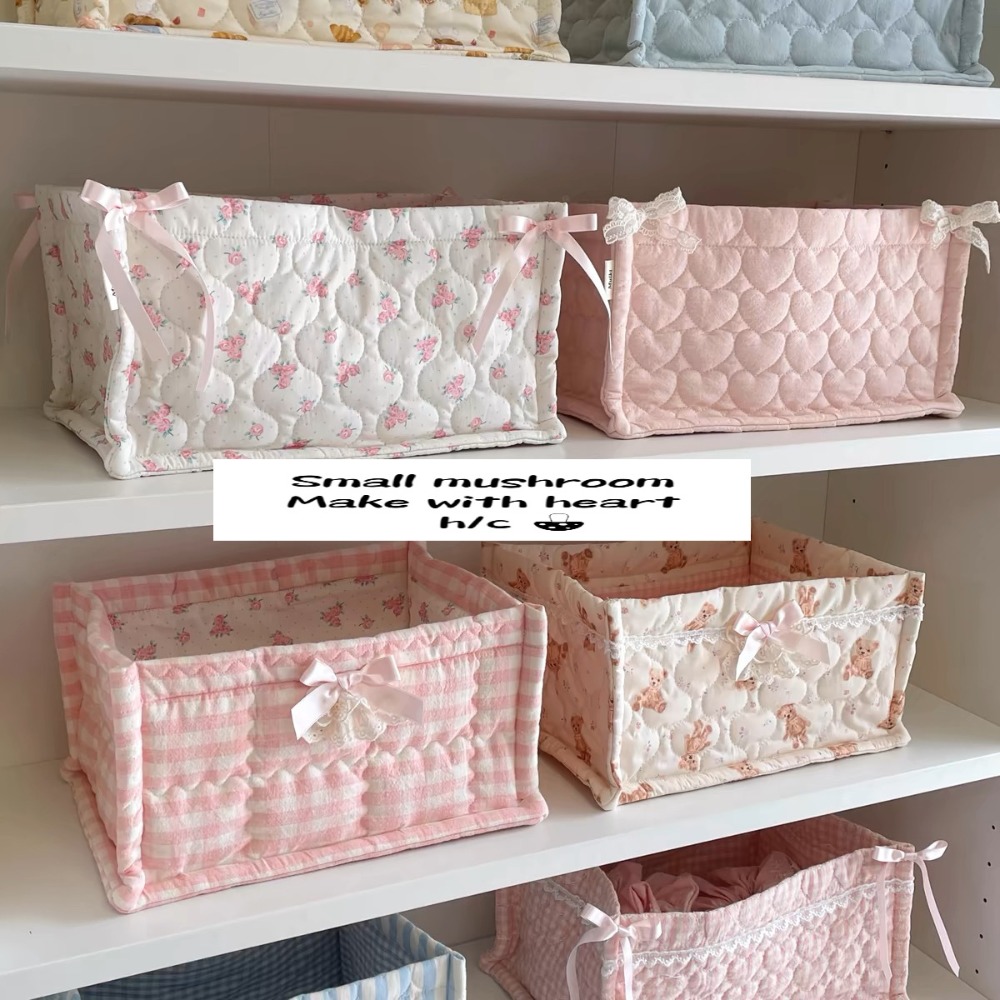 Ins 스퀘어 보관 바구니 꽃 면화 정렬 바구니 레이스 - Basket Bag Wicker 리뷰 및 가격