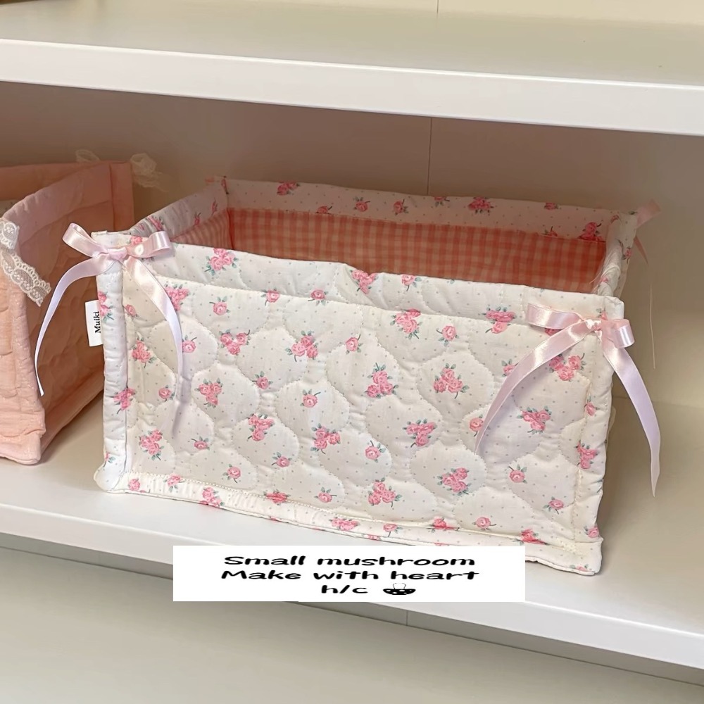 Ins 스퀘어 보관 바구니 꽃 면화 정렬 바구니 레이스 - Basket Bag Wicker 리뷰 및 가격