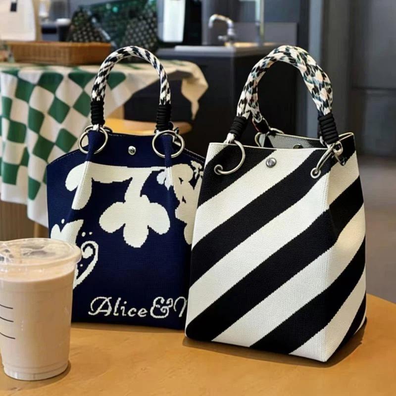 새로운 세일 니트 여성 토트백, 세련된 프린트와 튼튼한 - Women'S Tote Bags For Work 리뷰 및 가격