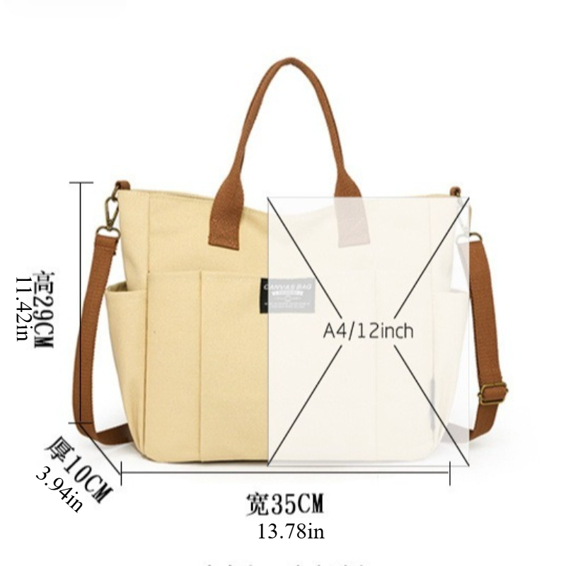 여성용 대형 캔버스 토트백, 미니멀리스트 워크백 - 넓 - Women'S Tote Bags For Work 리뷰 및 가격