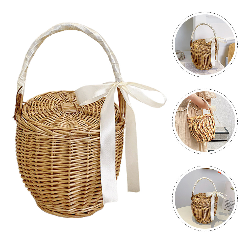 프랑스 스타일 수공예 피크닉 바구니 (과일, 채소, 간 - Basket Bag Wicker 리뷰 및 가격