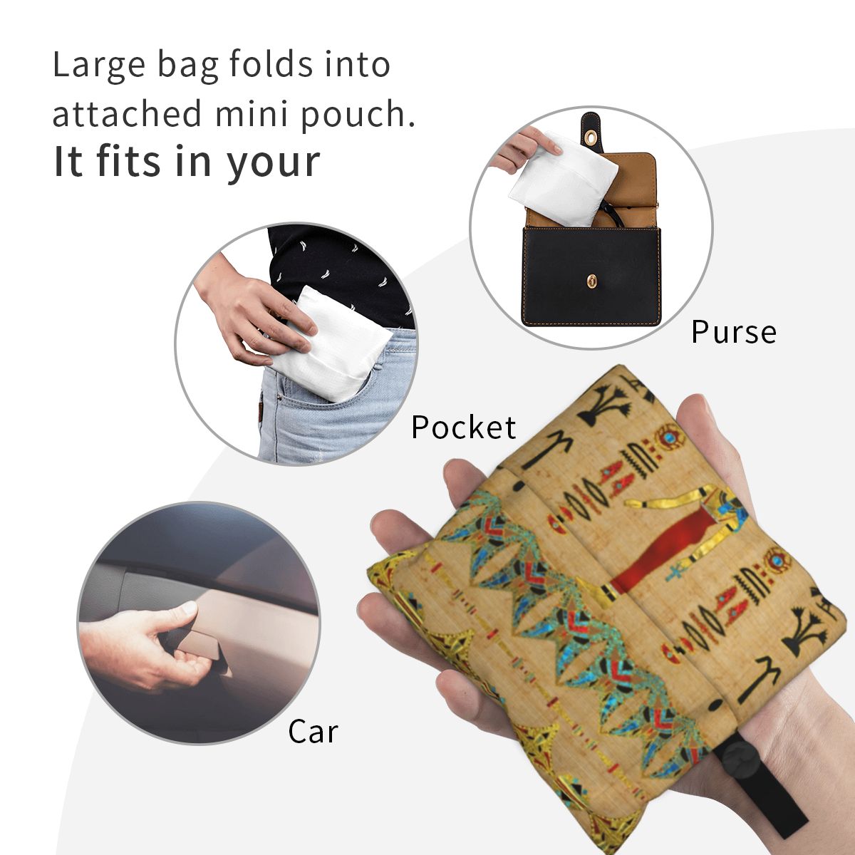 이집트 머트 심볼 쇼핑 토트백, 휴대용 숄더 쇼퍼, 고 - Women Bags Egypt 리뷰 및 가격