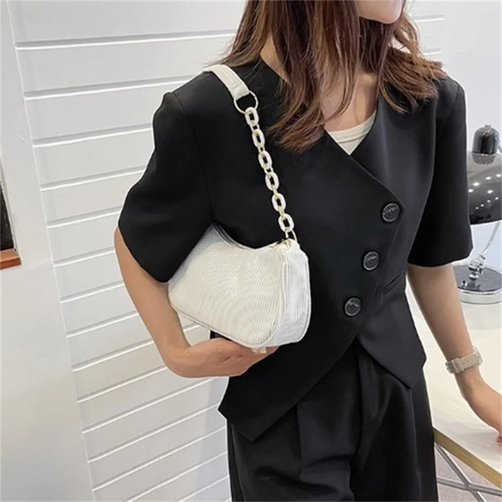 2024 미니 패션 여성 숄더 백 솔리드 컬러 레트로  - Women Bags Chanel 리뷰 및 가격