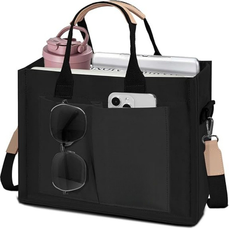 여성용 대형 캔버스 토트백 포켓 포함 노트북 숄더 크로 - Women'S Tote Bags For Work 리뷰 및 가격