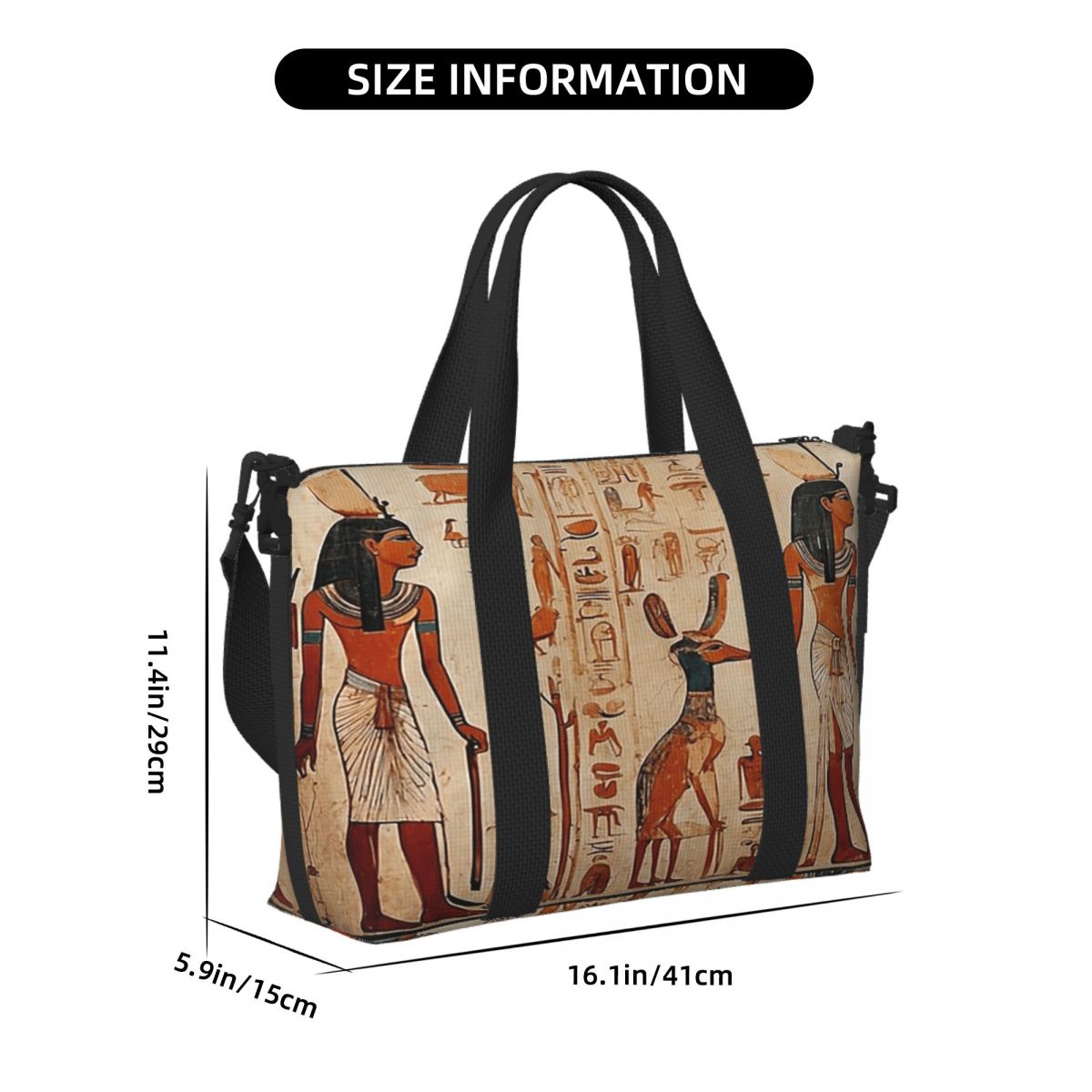사용자 정의 고대 이집트 벽화 이집트 신화 비치 여행  - Women Bags Egypt 리뷰 및 가격