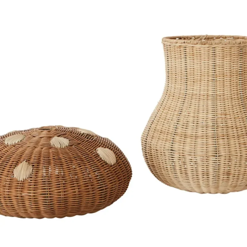 북유럽 바람 등나무 짠 버섯 모양 보관 바구니, 어린이 - Basket Bag Wicker 리뷰 및 가격