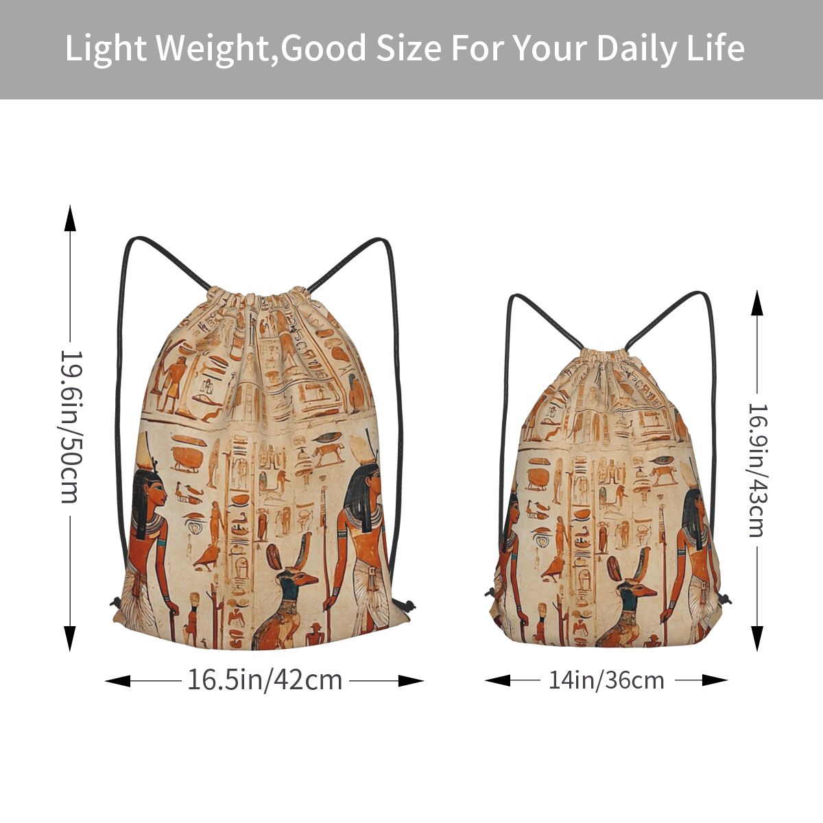 고대 이집트 벽화 이집트 신화 배낭 휴대용 드로스트링  - Women Bags Egypt 리뷰 및 가격