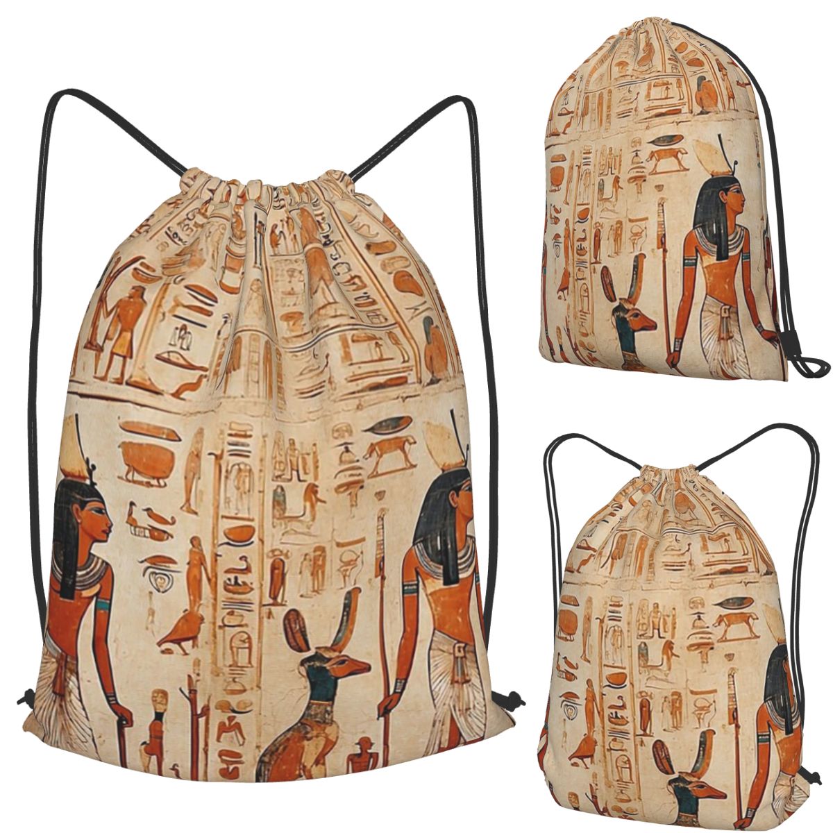 고대 이집트 벽화 이집트 신화 배낭 휴대용 드로스트링  - Women Bags Egypt 리뷰 및 가격