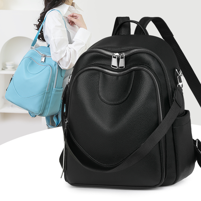 패션 대용량 여성 가죽 배낭 여성 고품질 배낭 다기능  - Women Bags Ru 리뷰 및 가격