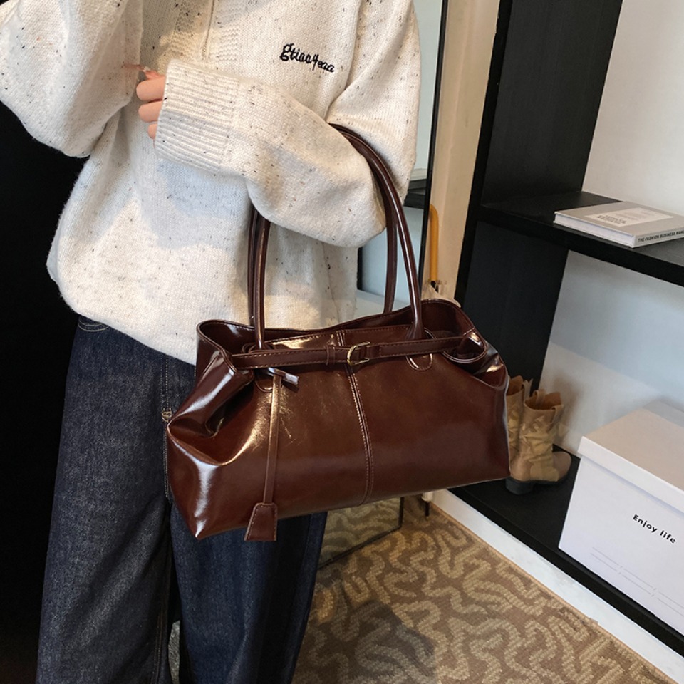 겨울용 PU 가죽 호보 핸드백 숄더백 레트로 탑 핸들  - Women'S Tote Bags For Work 리뷰 및 가격