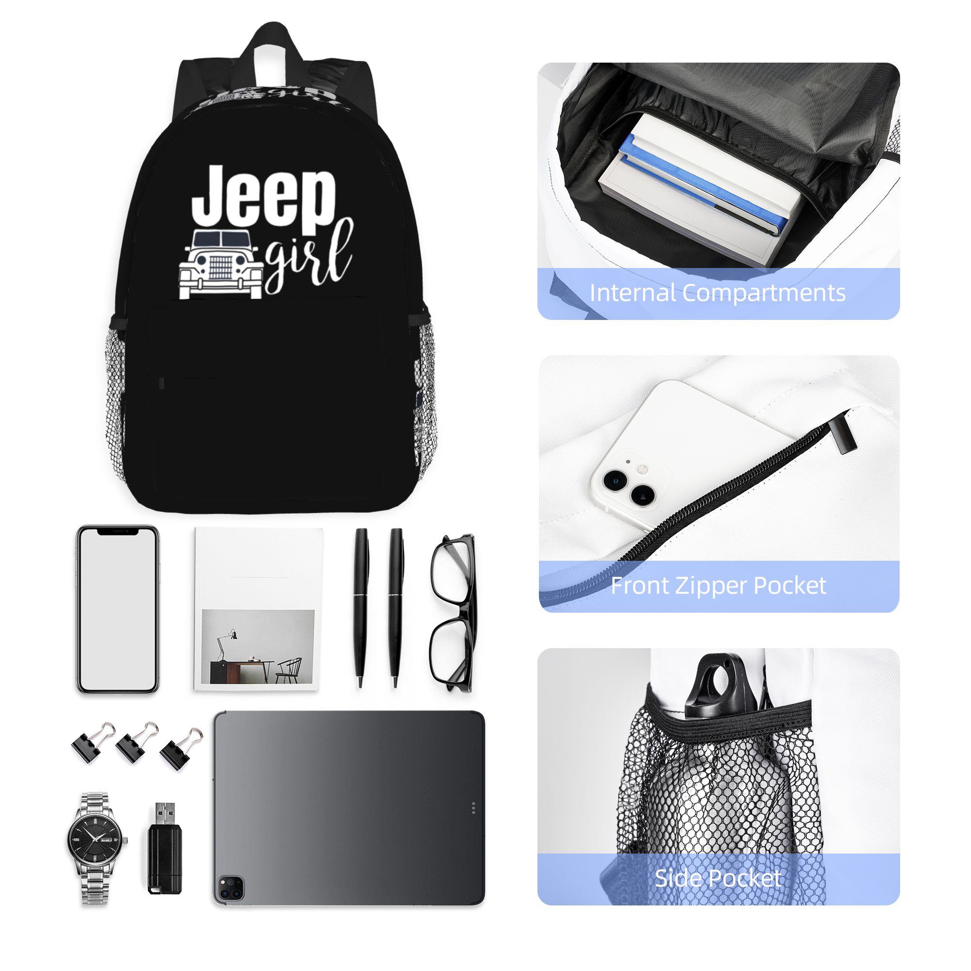 지프 소녀 배낭 핫 세일 데이팩 대용량 소년 소녀 책가 - Women'S Jeep Bags 리뷰 및 가격
