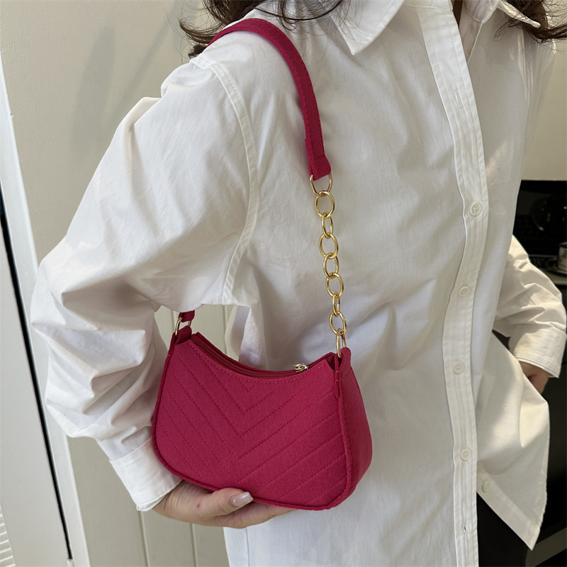 여성용 미니 숄더백 패션 펠트 여성 가방 디자인 고급  - Women Bags Chanel 리뷰 및 가격
