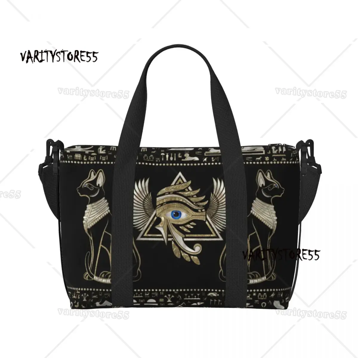 사용자 정의 이집트 고양이와 호루스의 눈 토트 백 여성 - Women Bags Egypt 리뷰 및 가격