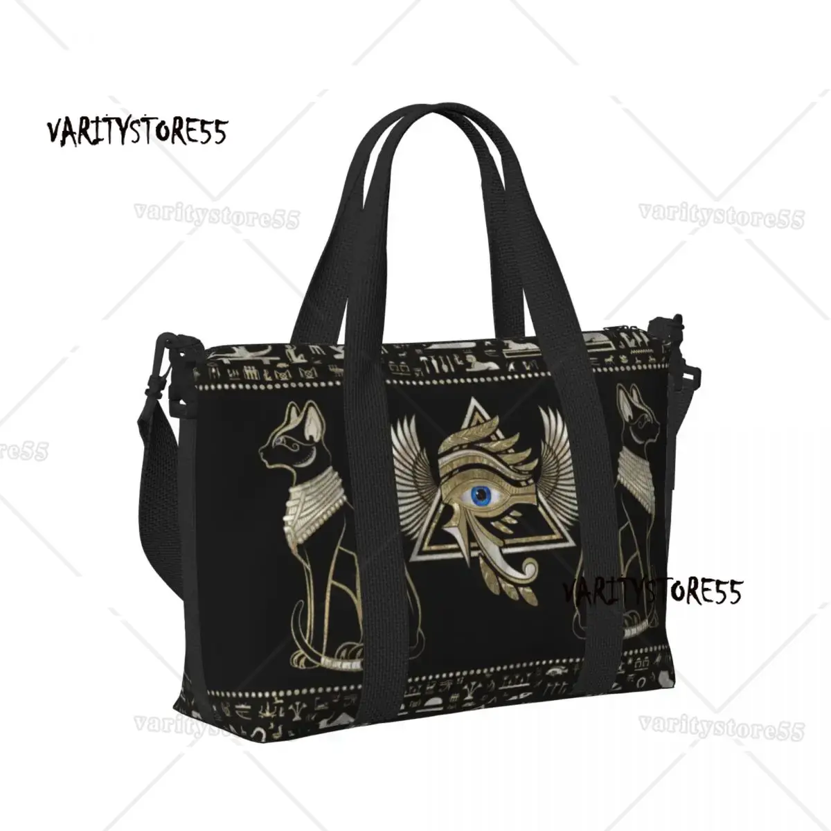 사용자 정의 이집트 고양이와 호루스의 눈 토트 백 여성 - Women Bags Egypt 리뷰 및 가격